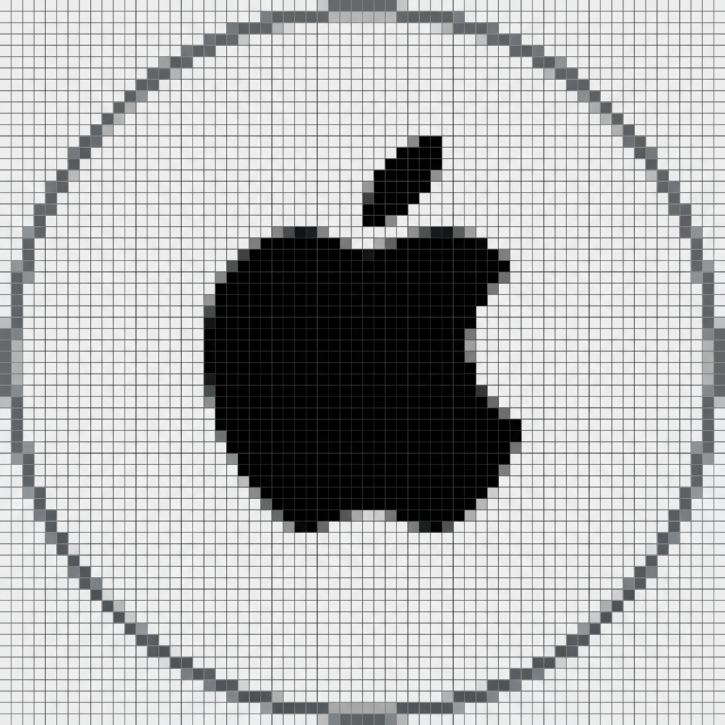 Apple Pixel Art style