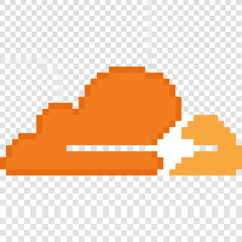 Cloudflare Pixel Art style