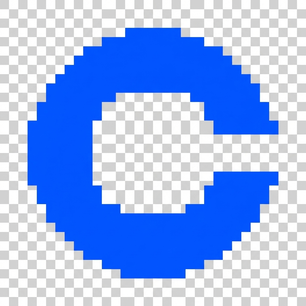 Coinbase Pixel Art style