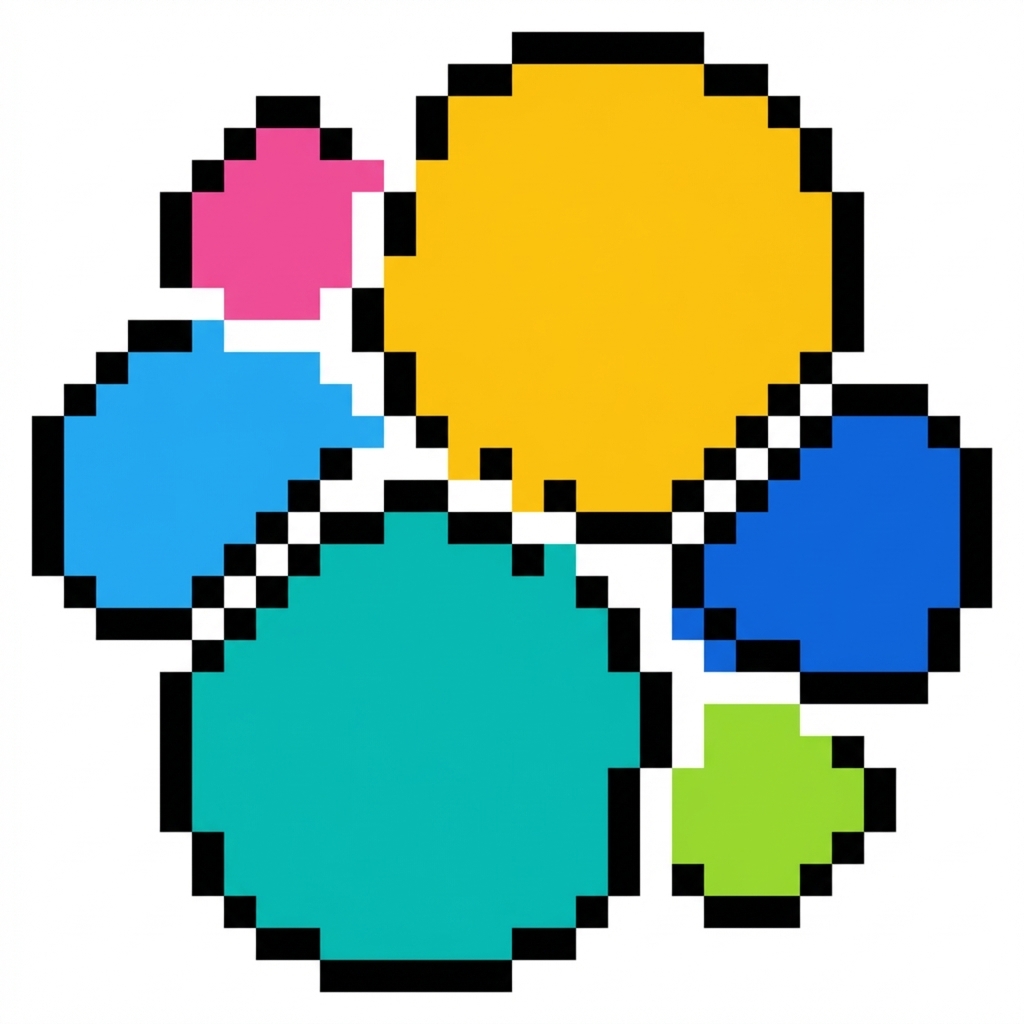 Elastic Pixel Art style