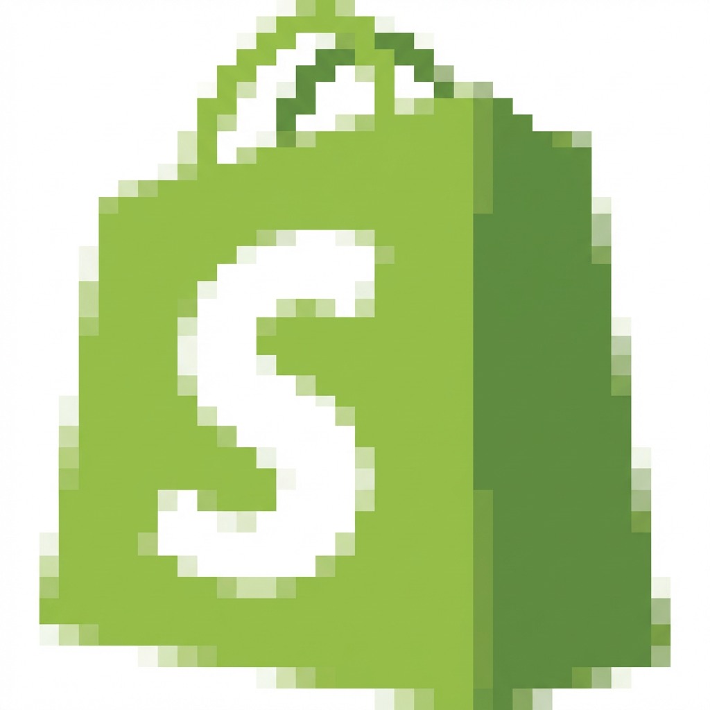 Shopify.com Pixel Art style